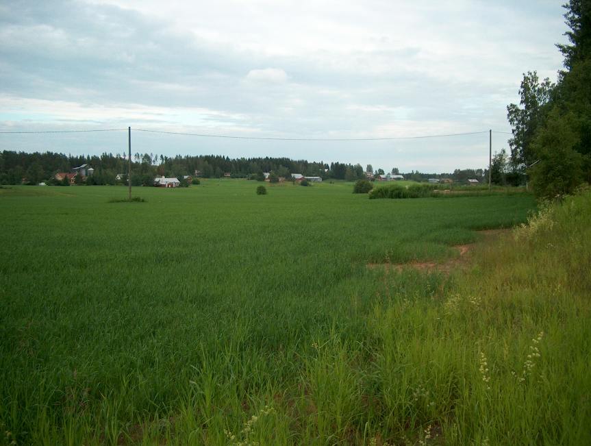 Hanhijärven kylämaisemaa.&nbsp;(Pöyry Environmental Oy&nbsp;2007)