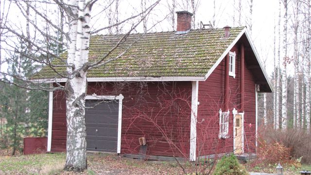 Entinen sauna.&nbsp;(Niina Ahlfors&nbsp;lokakuu 2012)