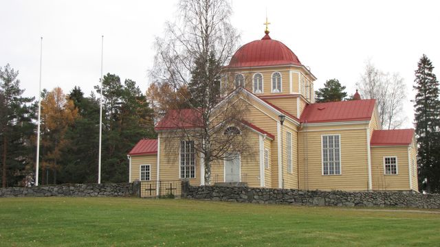 Uukuniemen kirkko.&nbsp;(Niina Ahlfors&nbsp;lokakuu 2012)
