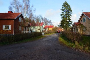 Kuva: Katunäkymä Temppelikadulta Rullakujalle.&nbsp;(Miikka Kurri&nbsp;3.11.2011)