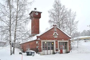 Kuva: Kaukaan paloasema pohjoissuunnasta (Saimaa).&nbsp;(Miikka Kurri&nbsp;19.1.2011)