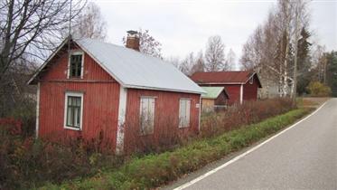 Kuva: Pohjolan mökki Uukuniementielle.&nbsp;(Niina Ahlfors&nbsp;lokakuu 2012)